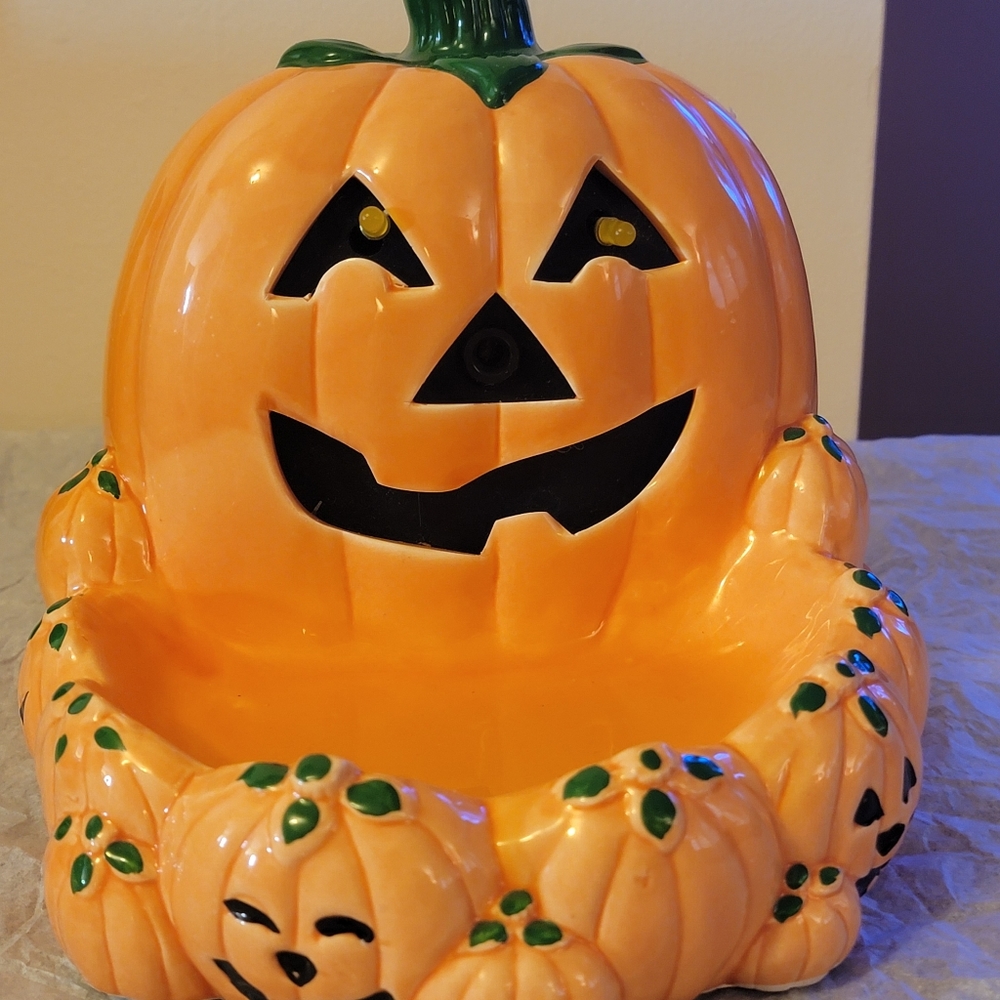 Vintage Halloween/Santa candy dishes